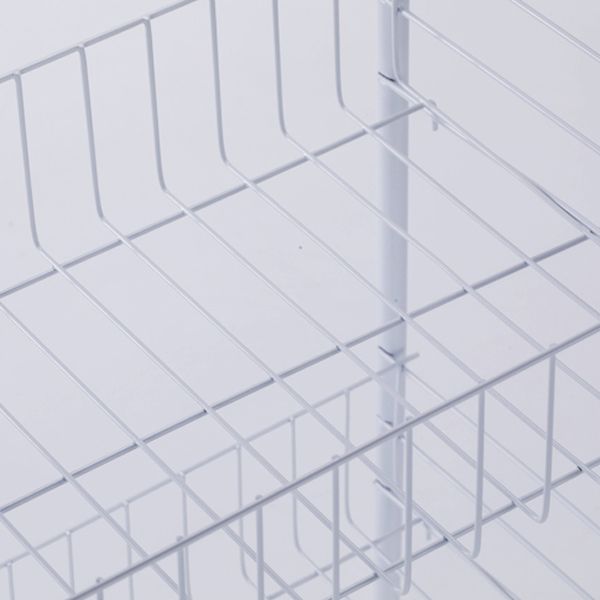 Buchhandelshandschel des zeitgenössischen Stils mit Casters White Book Regal für Lernraum