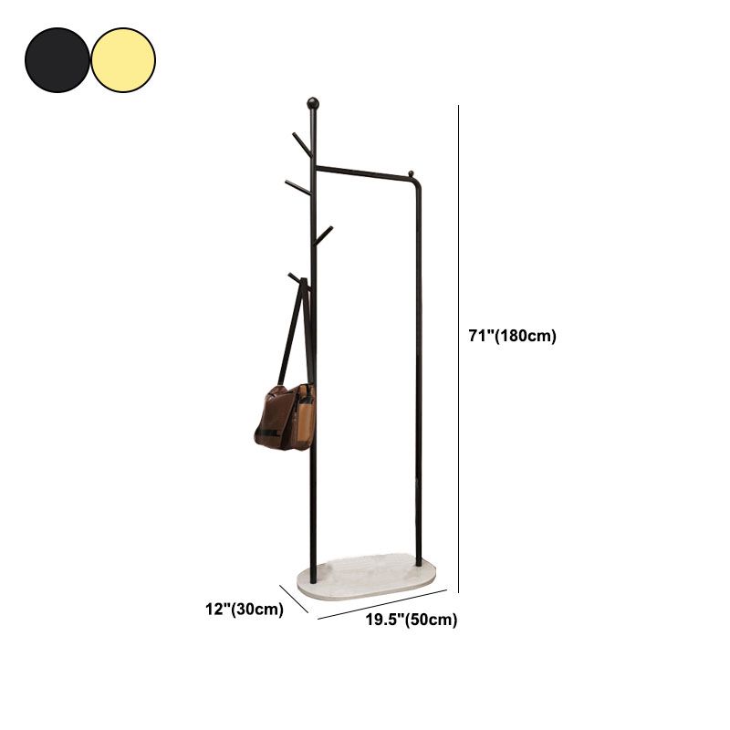 Gorgeous Metal Coat Rack Basket Storage Coat Rack with Coat Hooks