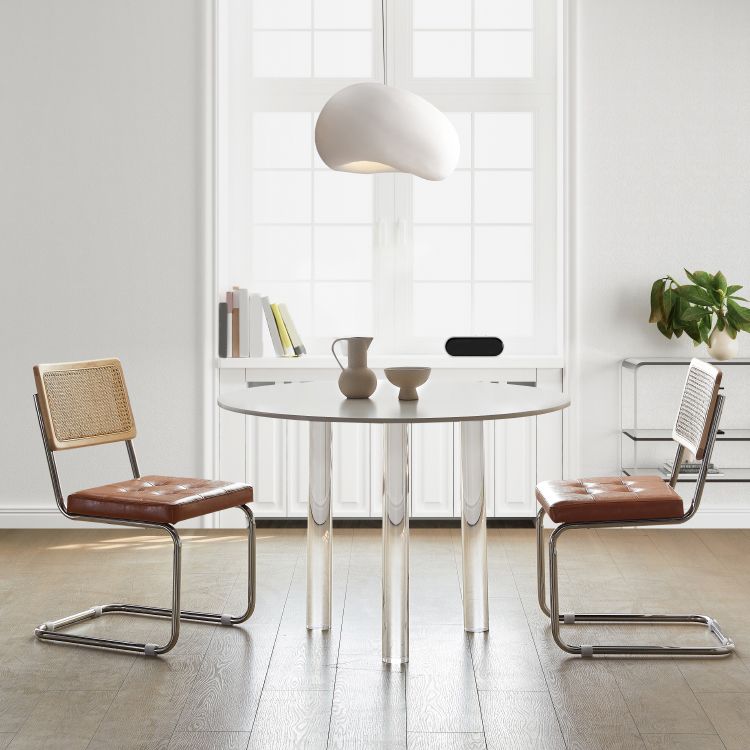 Modern Dining Set 1/2/3/4 Pcs Acrylic Frame Dining Table and Chairs