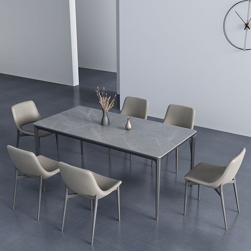 Industrial Side Chair Open Back Metal Dining Room Chair for Home