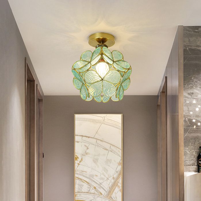 Modern Ceiling Light Creative Glass Flush Mount Light for Living Room