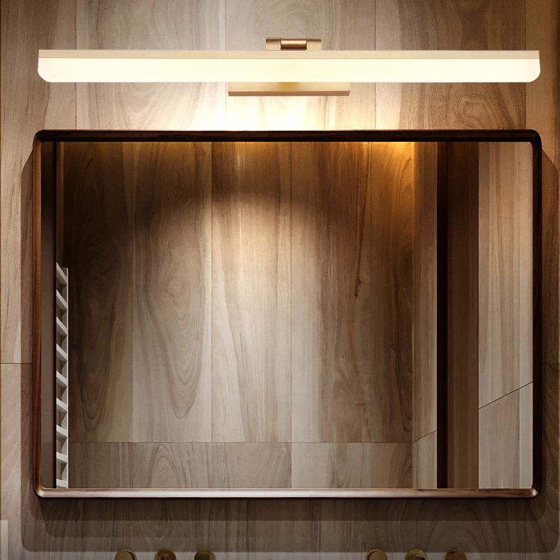 Nordic Simplicity Rectangular Wall Lights Plastic Sconce Light Fixtures for Bathroom