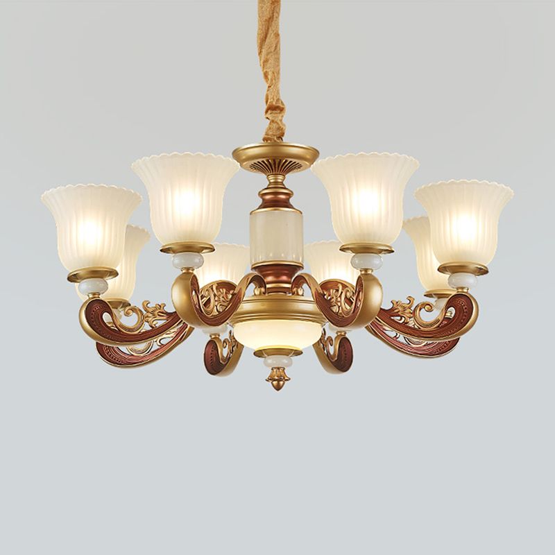 Geometry Shape Pendant Lights Modern Style Glass Chandelier Lights in Gold