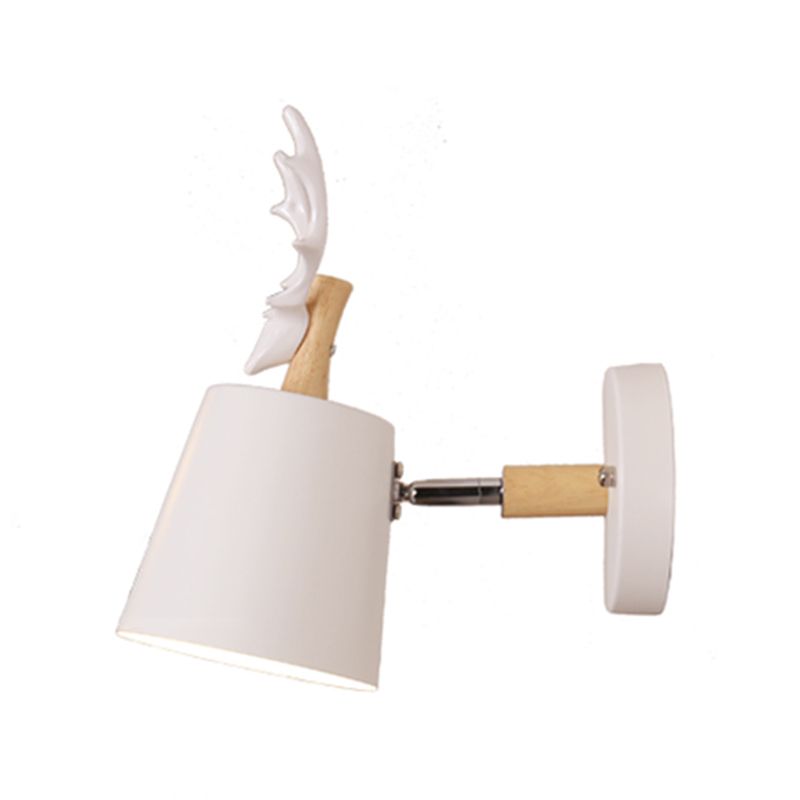 1-Light Tapered Wall Light Sconce Modern Style Metal Wall Lighting
