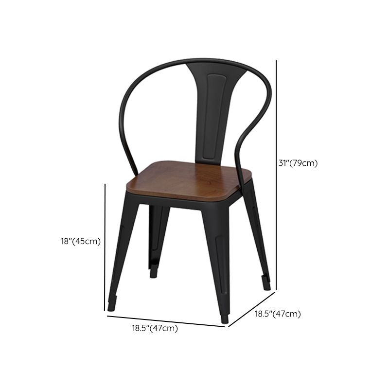 Round Dining Set 1/2/9 Pcs Solid Wood Dining Table with Metal Chairs