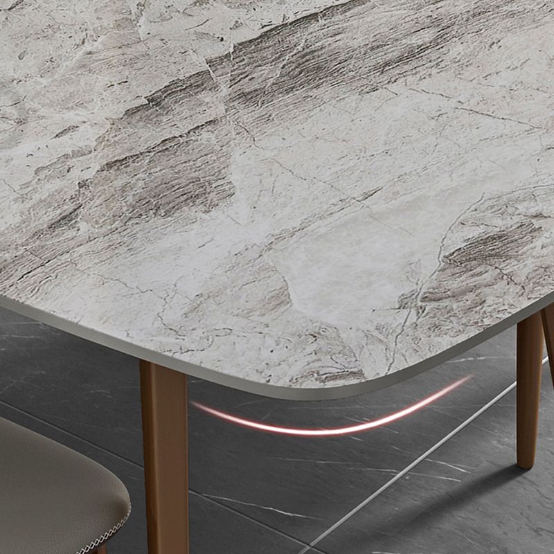 1/2/5/7 stuks Luxury Dining Set rechthoekige eettafel set met lederen stoelen