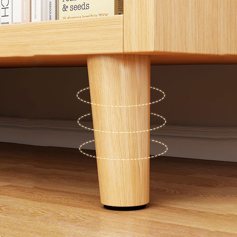 Standard Contemporary Bookcase Engineered Wood Closed Back Bookshelf