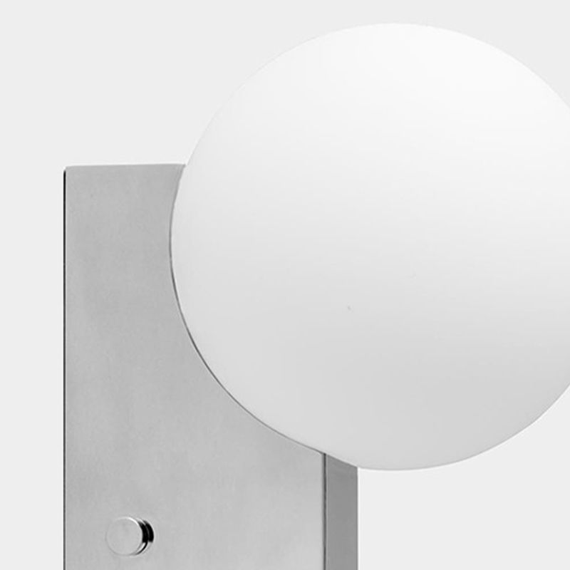 Ball Shape Glass Vanity Lights Modern Style 1 Light Vanity Light Fixtures