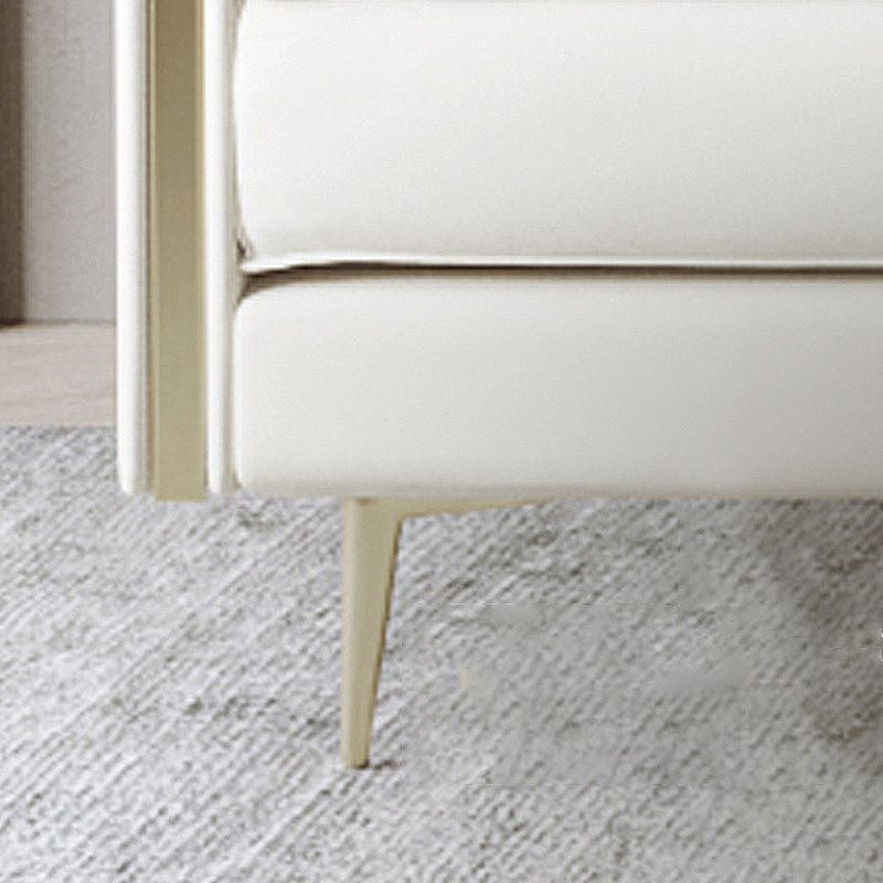 Braccio ad incasso beige cuscino posteriore divano vera in pelle originale resistente alle macchie