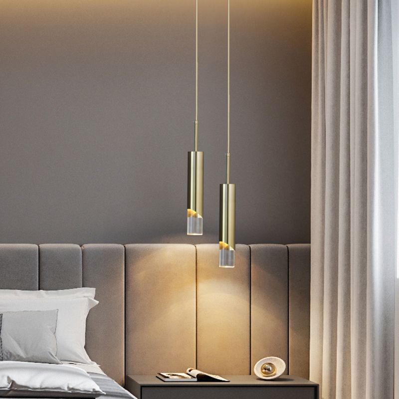 Postmodern Simplicity Cylinder Ceiling Suspension Lamp Acrylic Ceiling Lights Fixture for Restaurant