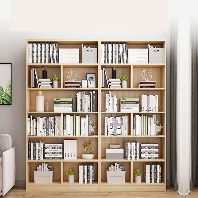 Modem Bookcase, Engineered Wood Standard Bookshelf With Rectangular Shelves