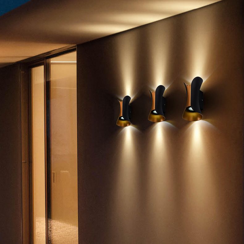 2 lichten Geometrische schaduw Wandverlichting Moderne stijl Metalen wand SCONCE LAMP