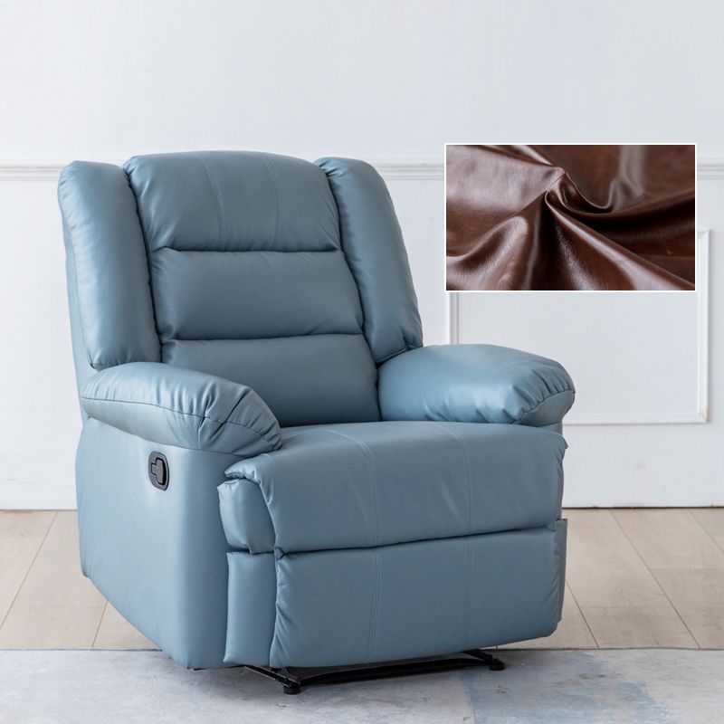 Recliner with Lumbar Metal Frame Standard Recliner Chair with Footrest