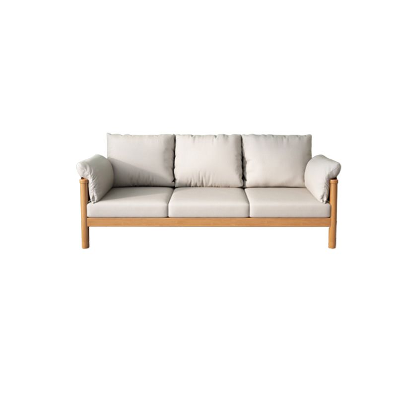 Scandinavian Pillow Top Arm Sofa Loose Back Living Room Settee