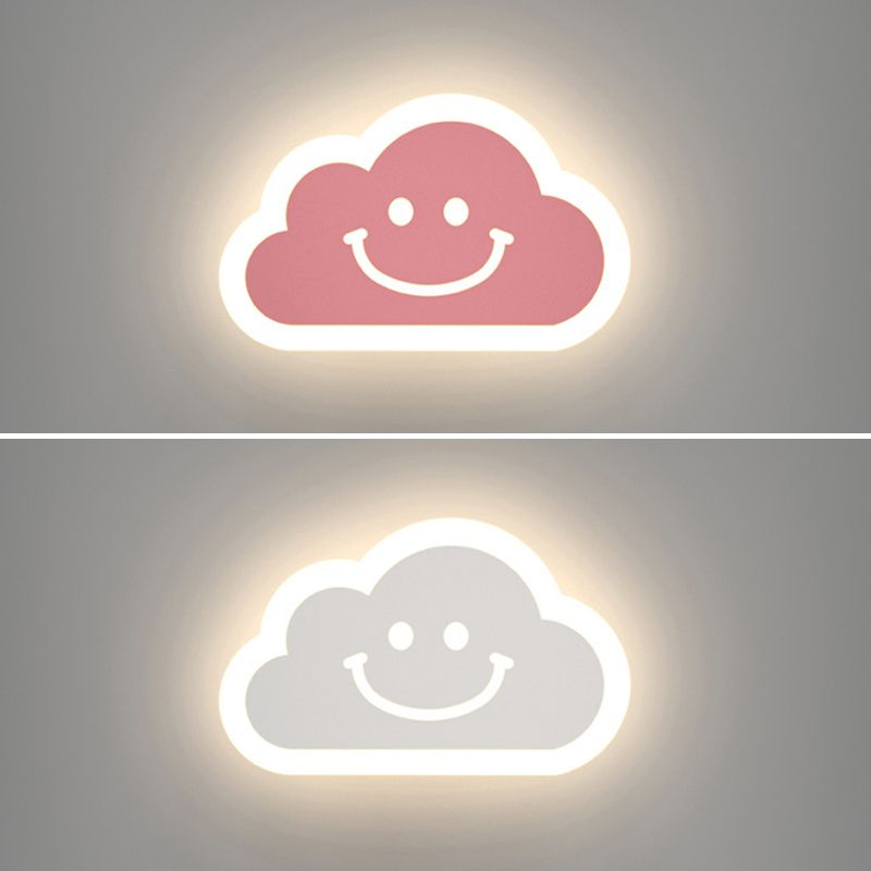 1 Light Regular Wall Lights Modern Metal Wall Lighting Fixtures for Children's Room