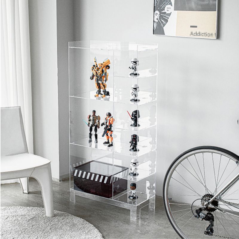 Glam Style Acrylic Standard Bookcase Vertical Bookshelf,47.2" H x 9.8" W