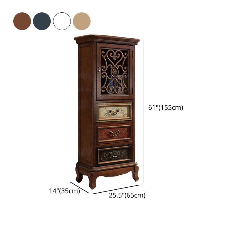 Industrial Accent Cabinet with Drawers and Bracket Legs Side Cabinet