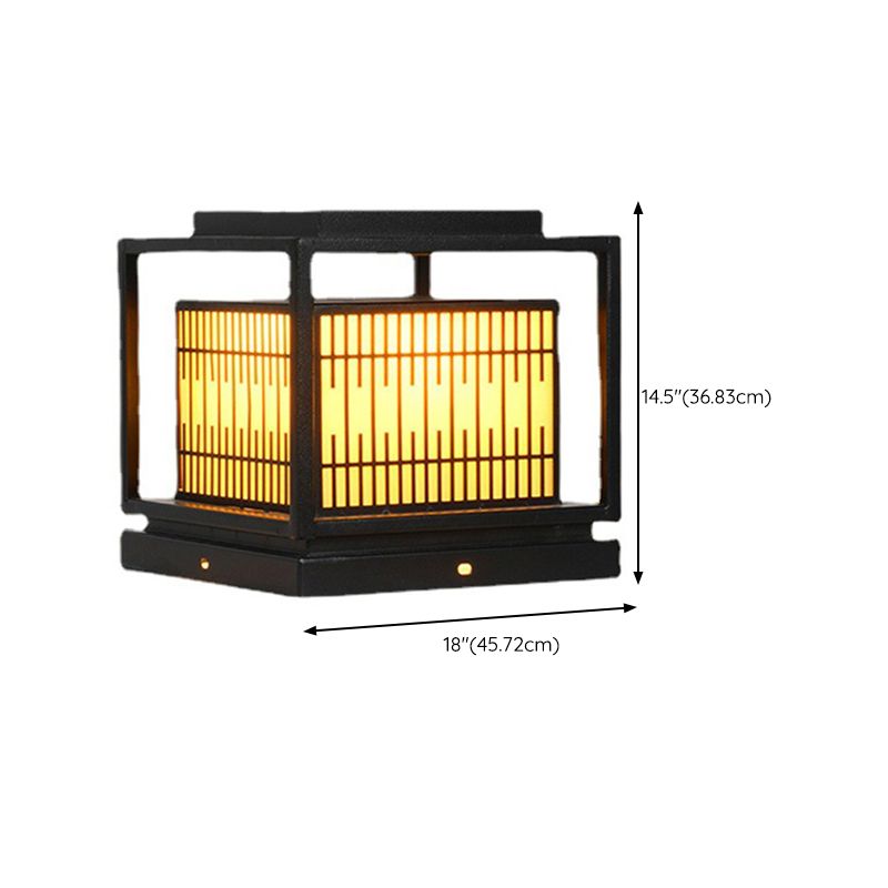 Modern LED Pillar Lighting Fixture Creative Solar Light for Yard