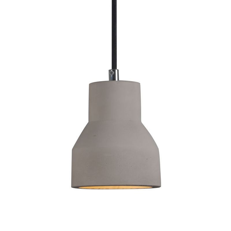 Grijs bel cement hangend lichtende Noordse stijl 1 lichte restaurant plafond hanger lamp