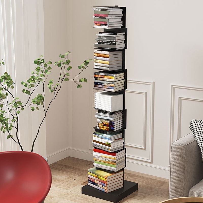 Closed Back Book Shelf Contemporary Metal Bookshelf Shelves Included Vertical