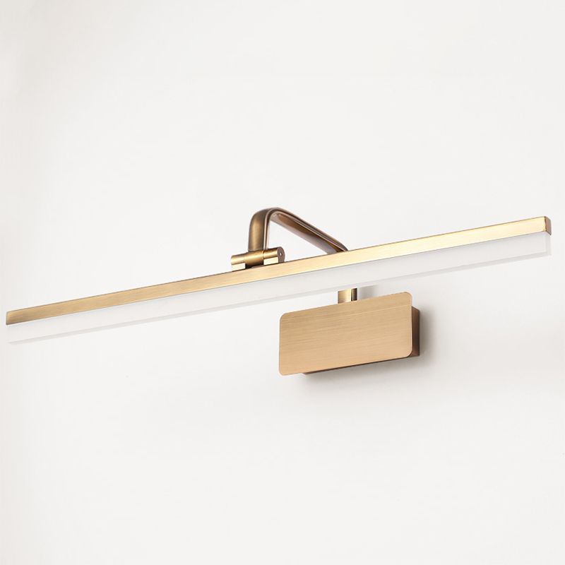 Modern Minimalist Style Angle Adjustable Vanity Wall Light Fixtures Acrylic 1 Light Vanity Mirror Lights for Bathroom