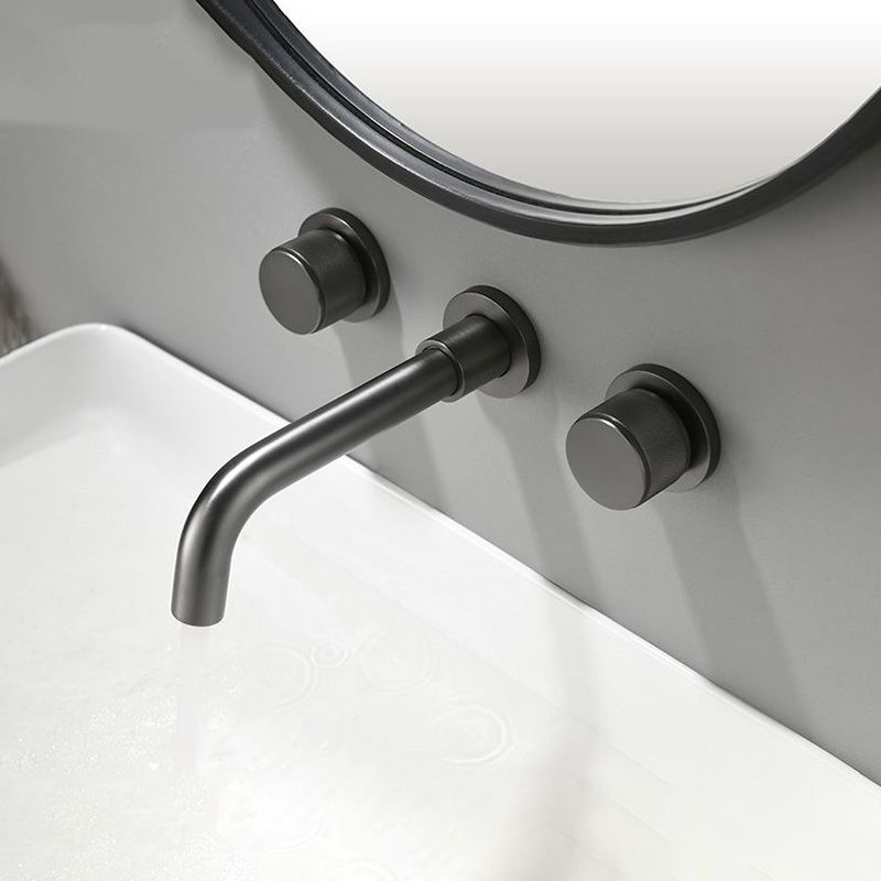 Knob Handle Wall Mounted Bathroom Faucet Industrial Vintage Sink Faucet