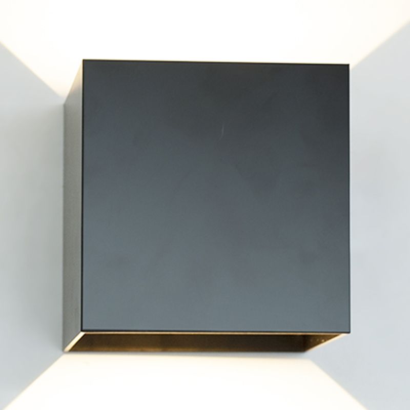 Quadratische Leuchtenleuchte moderne LED -LED -Wandbeleuchtung im Freien