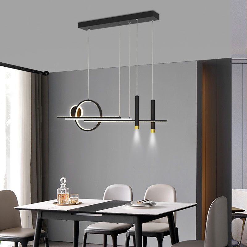 Modern Style Circle Island Pendants Metal Pendant Lights for Dining Room