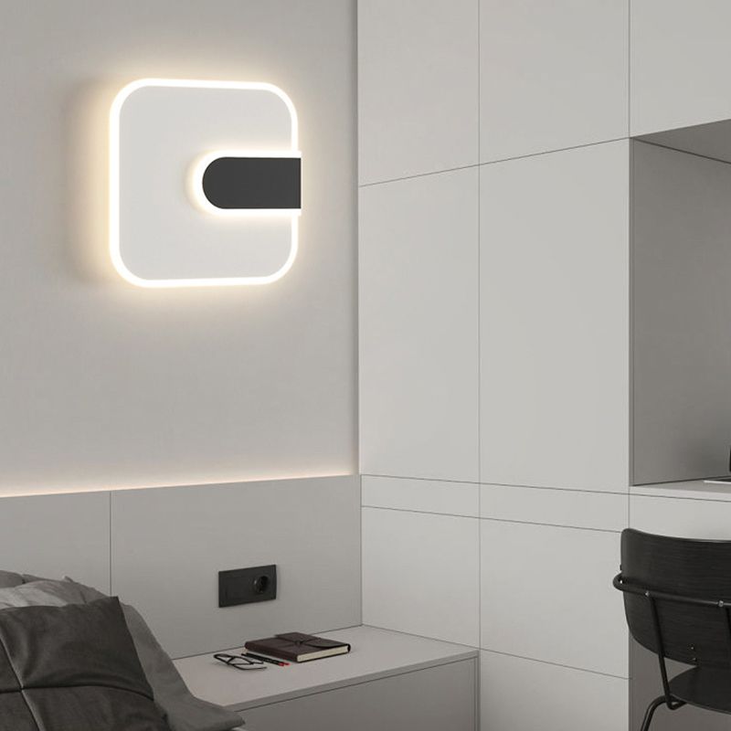Simple Shape Wall Lighting Fixtures Modern Metal Wall Light Sconces for Bedroom