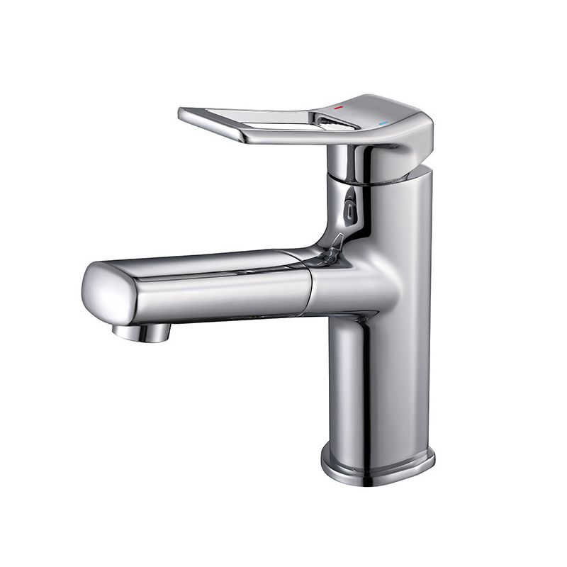Contemporary Vessel Faucet Copper Single Handle Low Arc Vessel Faucet for Bathroom