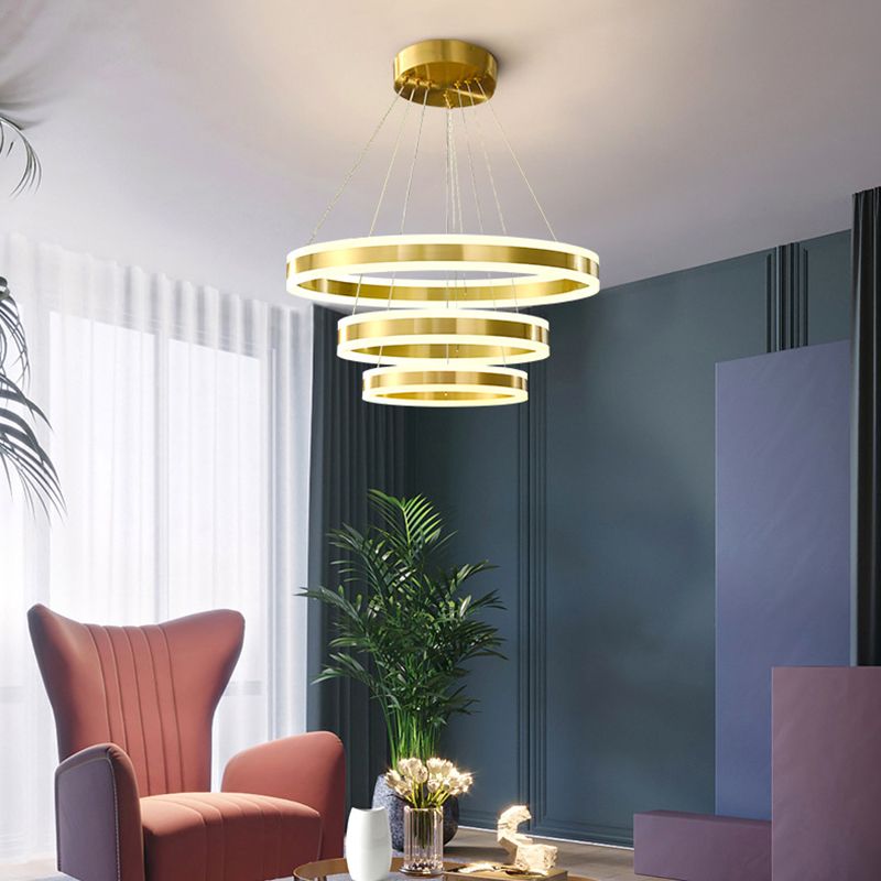 Colgante de techo de techo de metal de metal de latón accesorios de iluminación de techo contemporáneo