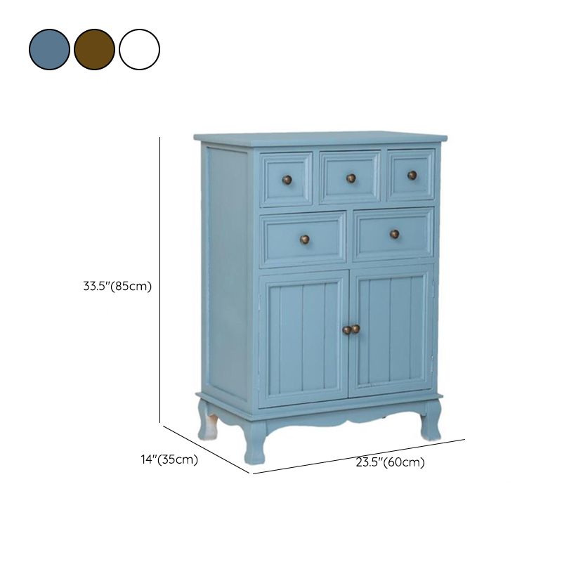 Nautical Bedroom Storage Chest Solid Wood Chest with Drawers