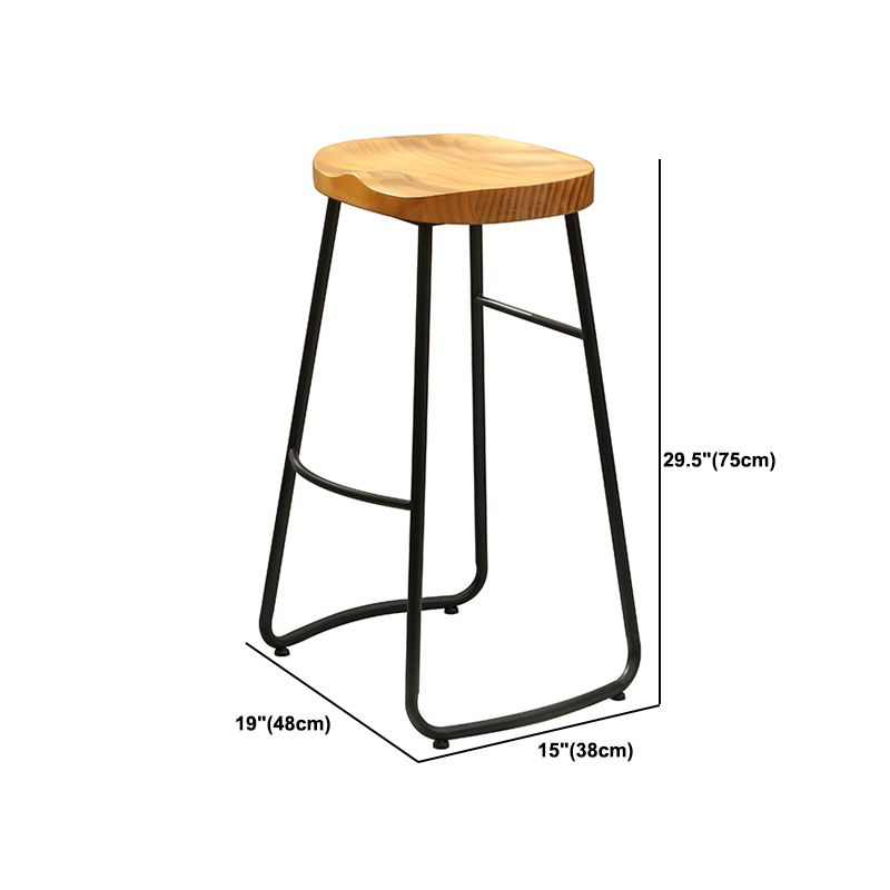 Modern Rectangle Solid Wood Bar Table Set 1/4/7 Pieces Counter Table with Backless Stools
