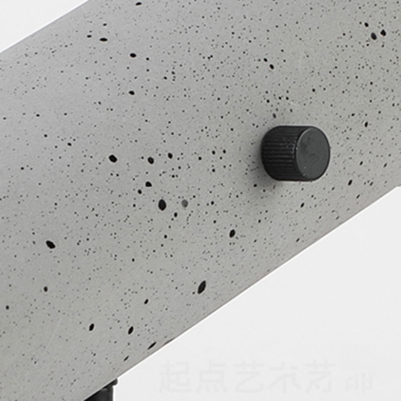 Luces de apliques de cilindro modernos Cemento Cemento de 1 luces de iluminación de pared para el baño