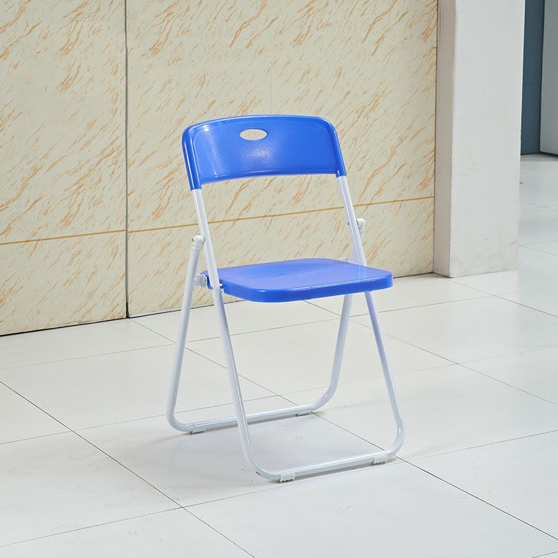 Modern Steel Task Chair Plastic Armless Upholstered Office Chair