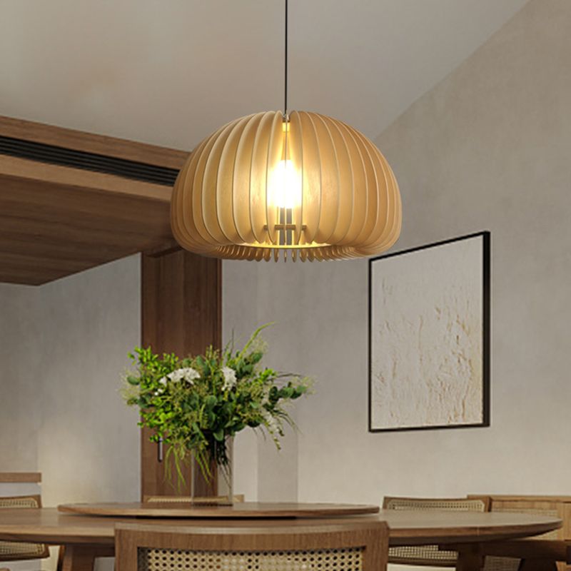 Bois Nordique Pendre moderne Light 1-Light Plafond Plafond pour salle à manger