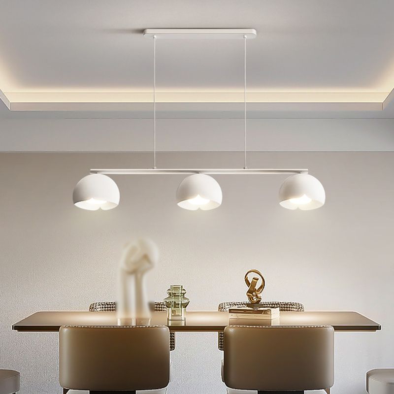 Modernism 3-Light Kitchen Island Lighting White Island Pendant Lighting for Kitchen