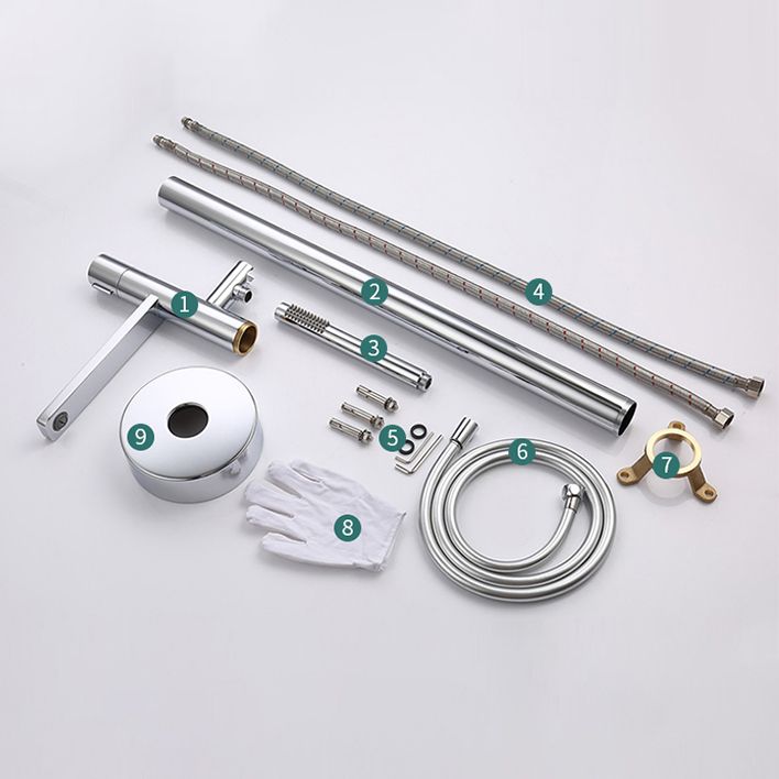 Contemporary Floor Mounted Copper Freestanding Tub Filler High Arc Tub Filler Trim
