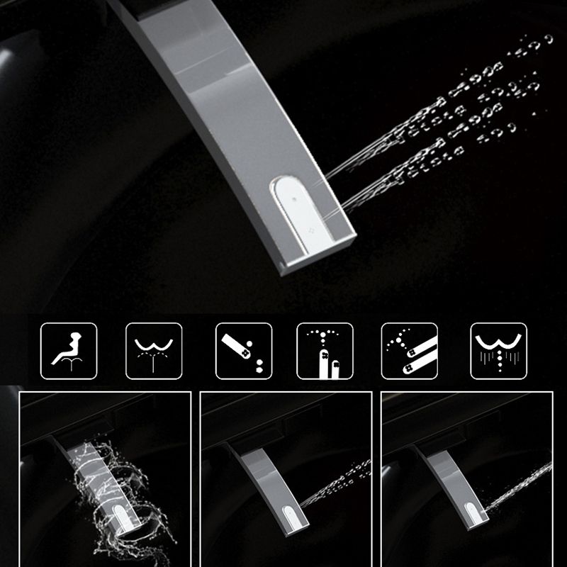 Modern Siphon Jet Flush Toilet One-Piece Wall Mount Toilet for Bathroom