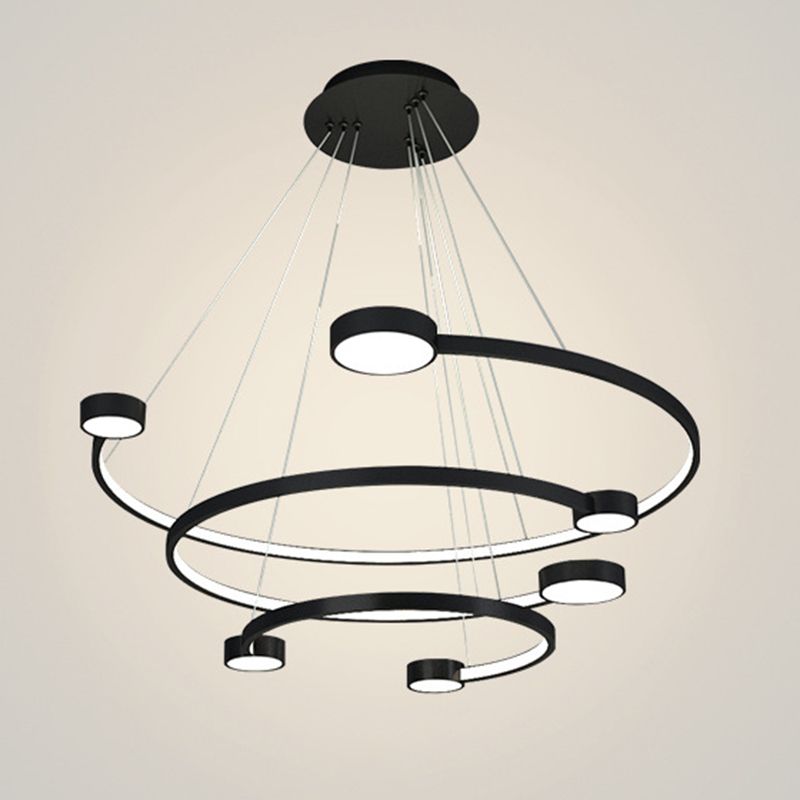 Multi-Layer Ceiling Pendant Light Modern Metal Hanging Lights