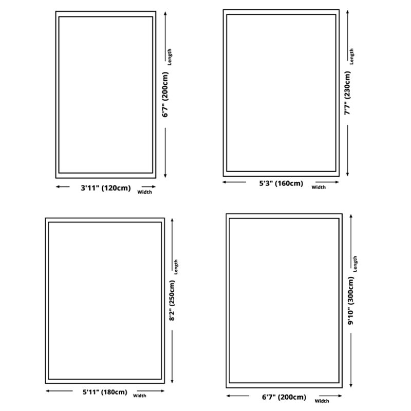 Multicolor Modern Area Carpet Polyester Abstract Print Indoor Rug Easy Care Carpet for Living Room