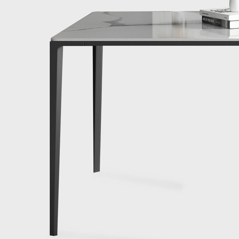 Rectangle Dining Site Table Simplicity Style Stone Furniture with 4-foot