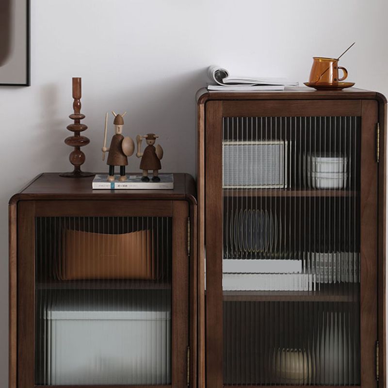 15.75" W Glass 1 - Door and 1 - Drawer Accent Chest, Dover Wood Chest