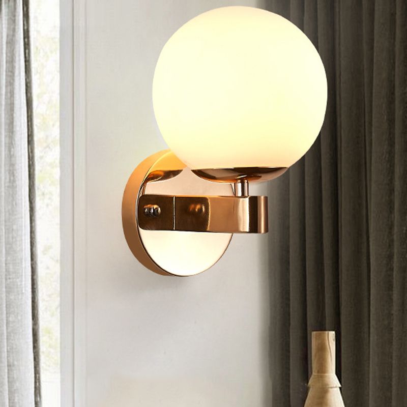 Glaskugel Wandleuchte moderne Stil 1 Lichtwandmontierte Leuchte