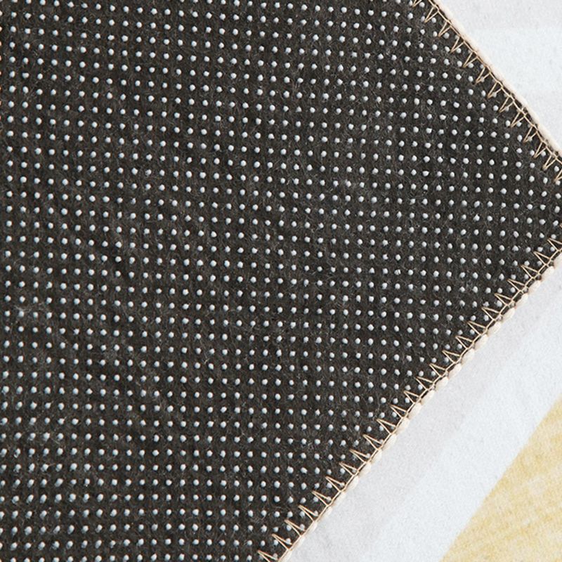 Mehrfarbiger moderner Teppich aus Polyester mit Pflanzenmuster, rutschfester Teppich für die Heimdekoration