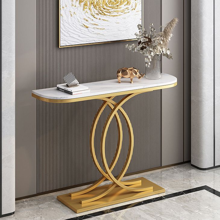 Contemporary Console Accent Table Antique Finish Console Table