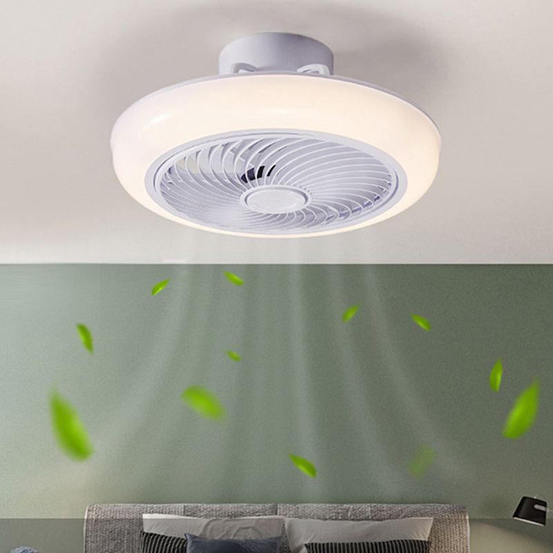 Style simple rond à la lampe à la lampe en acrylique LED à LED à LED en blanc