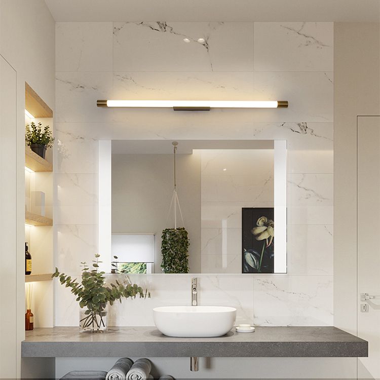 Gold Linear LED Wall Lamp in Modern Concise Style Aluminium Wall Light with Acrylic Shade