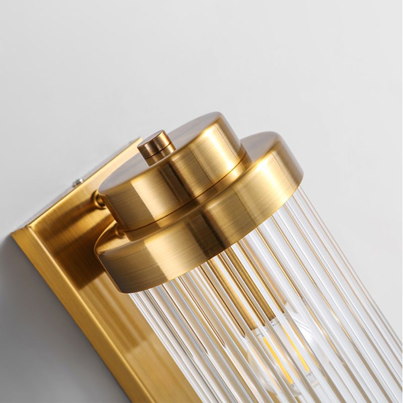 23.5" H Cylindrical Crystal Wall Mount Light Post-modern Style Home Decorative Lighting Fixture for Living Room Bedroom