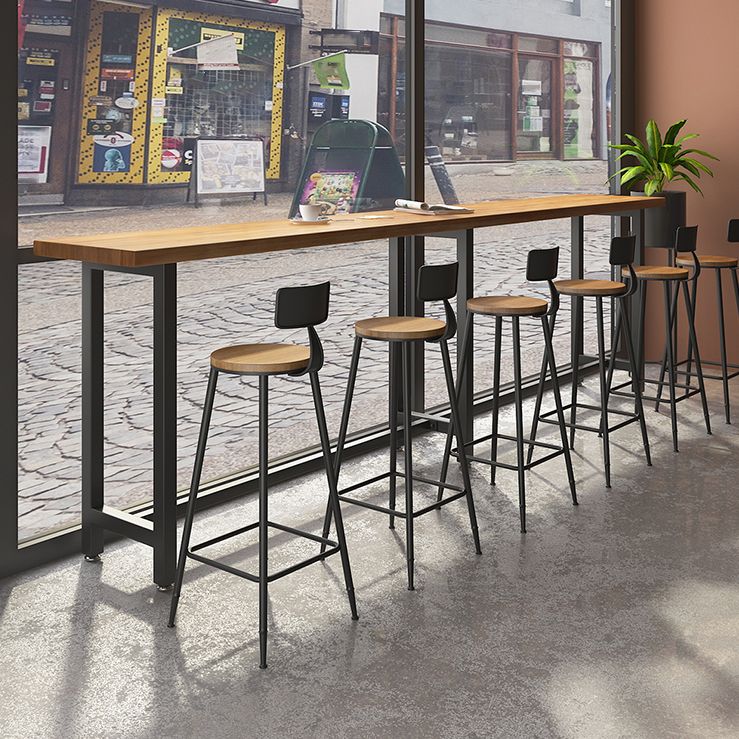 TRESTLE CAFE y Table de mostrador de la sala de custodia Mesa de bar de bistro moderna en natural